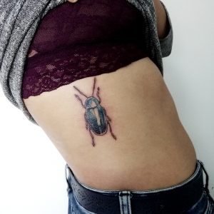 LED Insects Series fine line dotwork tattoo by artist Cesarina Gretha (Sanne Bosscher) collab Museumwinkel